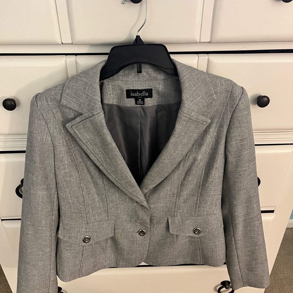 Abella Women's Classic Gray Suit Jacket
